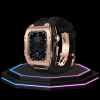 16 664f2062 e376 4c19 a132 3cfad0eed74b 1 Apple Watch Case 45MM - TITAN Series Rose Gold Dark Titanium | Midnight Black Rubber