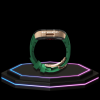 Apple Watch Case 45MM - TITAN Series Midnight Black Royal Rose Gold Titanium | Green Rubber