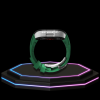 Apple Watch Case 45MM - OYAMA Series Silver Titan  | Lime Green Rubber