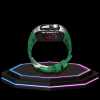 Apple Watch Case 45MM - OYAMA Series Silver Titan  | Lime Green Rubber