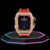 178 10c37d96 e246 468d 867d 1574a777551d Apple Watch Case 45MM - Crystal TITAN Series Golden | Scarlet Red Rubber