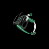 Apple Watch Case 45MM - OYAMA Series Silver Titan  | Lime Green Rubber