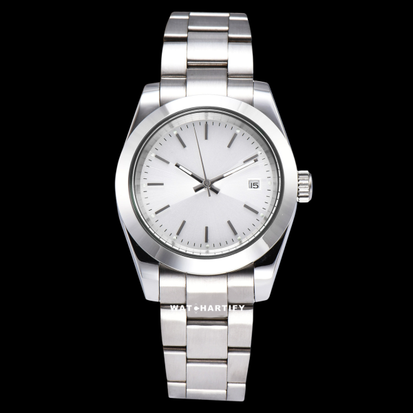 17 9381a6c8 0dbe 4ecf 8dc9 c7d293be6df4 Watchartify Series Datejust 369Number Snow White Face 40MM Automatic Movement Stainless Steel Strap