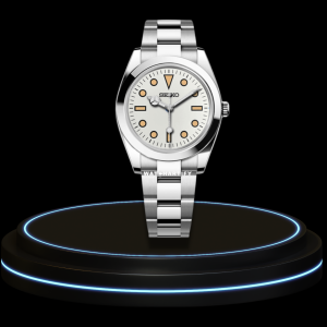 17 d75dfa71 2f06 4acb 8f82 18dad0c72901 SEIKO Mod Oyster Collection White Point Dial NH35 Movement Silver Stainless Steel Strap