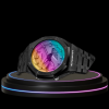 17 e4af24a4 48f3 4113 9916 e594da6c84be G-SHOCK Casio GA2100 | Black Series Rainbow Surface Dial | Dark Stainless Steel Strap