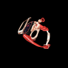 183 e10510cf 070f 406f 83db 675e2385ca2a Apple Watch Case 45MM - Crystal TITAN Series Golden | Scarlet Red Rubber