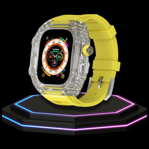 184 61bb8107 9ba4 4edc 883c df16c27ac815 Apple Watch Ultra Case 49MM - ICE CUBE Pro Series Sport Yellow Rubber