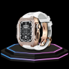 184 bfbae2e9 9ff2 4582 998d bcebaa694278 Apple Watch Case 45MM - Crystal TITAN Series Golden | Snow White Rubber