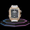 185 b9a20e59 555a 4d65 9b69 1d7de0909cd6 Apple Watch Case 45MM - Crystal TITAN Series Golden | Snow White Rubber