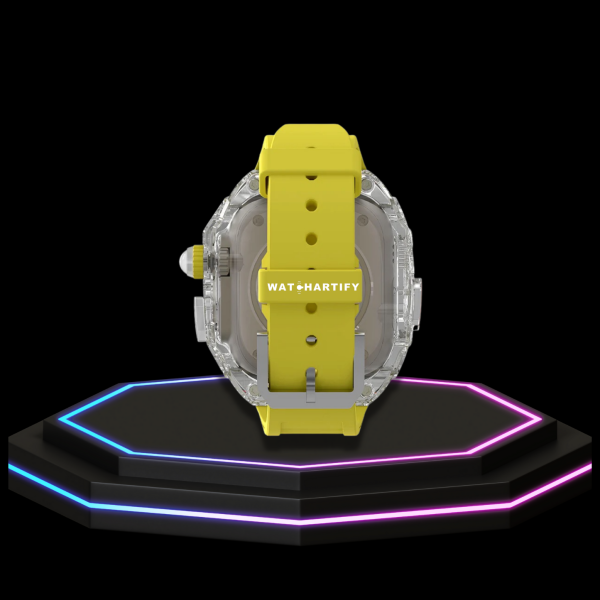 187 34044799 6e50 4354 9e26 37b44a10eed6 Apple Watch Ultra Case 49MM - ICE CUBE Pro Series Sport Yellow Rubber