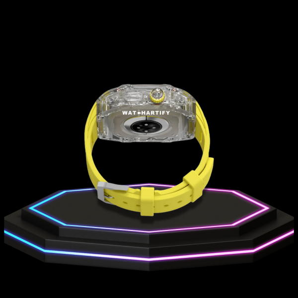 188 f83077d0 5e29 4168 97d2 0807e2205221 Apple Watch Ultra Case 49MM - ICE CUBE Pro Series Sport Yellow Rubber