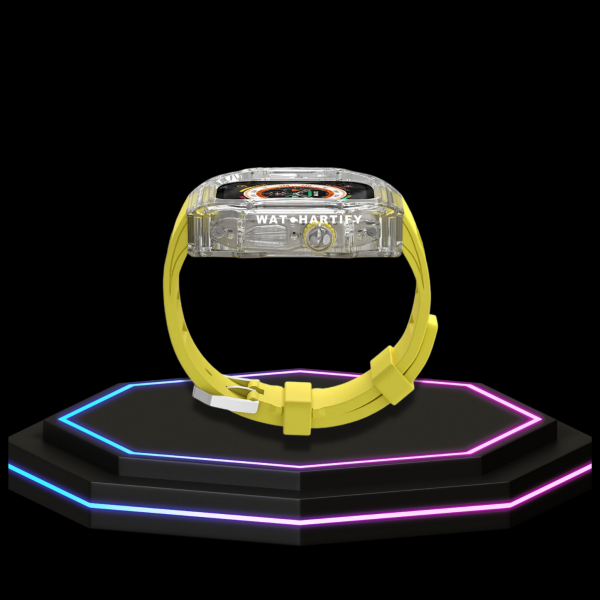 189 78b14d28 6836 47d0 9f79 7242e67305ac Apple Watch Ultra Case 49MM - ICE CUBE Pro Series Sport Yellow Rubber