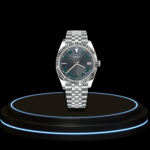 18 1ee539e8 c5b7 4cee b9b9 458f593f48ac SEIKO Mod Datejust Collection Deep Grey Roman Dial NH35 Automatic Movement Silver Stainless Steel Strap