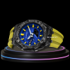 G-SHOCK Casio GA2100 | CARBON FIBER Series Carbon Fiber Mod Blue Dial | Yellow Rubber