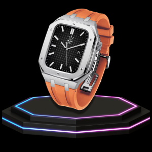 19 Apple Watch Case 44MM - GONDOLO Series Silver | Sunset Rubber