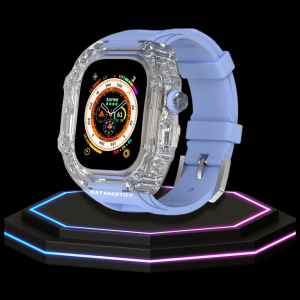 190 ace91938 5634 4355 b239 41a78e9e52c2 Apple Watch Ultra Case 49MM - ICE CUBE Pro Series Macaron Blue Rubber