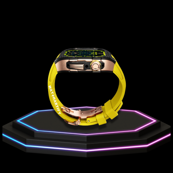 191 2b33fe7f 544e 4232 be51 80422cb6ffde Apple Watch Case 45MM - OYAMA Series Royal Titan | Lemon Yellow Rubber