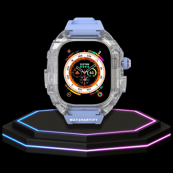 191 556c36da 751f 4989 9040 06675d0032c5 Apple Watch Ultra Case 49MM - ICE CUBE Pro Series Macaron Blue Rubber