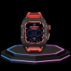 Apple Watch Case 45MM - OYAMA Series Royal Titan  | Scarlet Red Rubber
