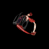 Apple Watch Case 45MM - OYAMA Series Royal Titan  | Scarlet Red Rubber