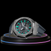 G-SHOCK Casio GA2100 | Titanium Series Grey Dial Titanium Tiffany Blue Marker | Grey Rubber