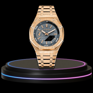 19 4c38daec e0ba 4e34 9a58 32ce706a7de2 G-SHOCK Casio GA2100 | OFFSHORE Series Rose Gold Mod Grey Rose Gold Dial | Rose Gold Stainless Steel Strap