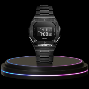1 a2edd8f8 1822 4fe0 a34e 9eb8371b9bab G-SHOCK Casio GA2100 | CUBELISH Series Midnight Black Mod | Dark Stainless Steel Strap