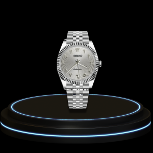 1 b0ef86ef 93d9 4573 ac16 f54f358870c6 SEIKO Mod Datejust Collection Grey Dial NH35 Automatic Movement Silver Stainless Steel Strap