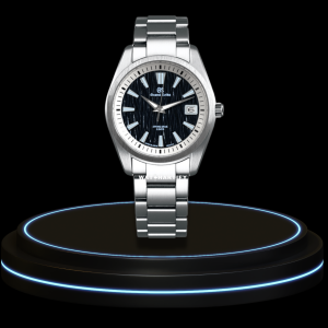 1 ce60c8c8 ed55 4a8d aa64 101daa350447 SEIKO Mod Grand Seiko Collection Midnight Black Dial NH35 Movement Silver Stainless Steel Strap