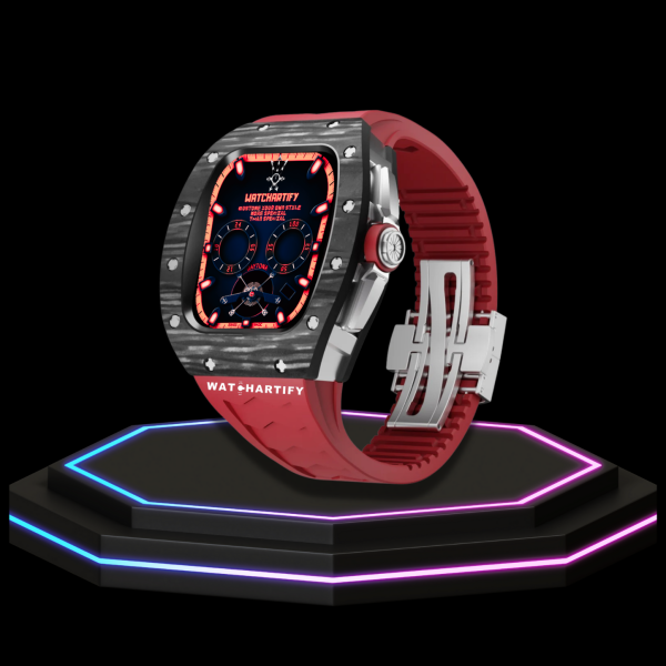 1 da526e0c 9730 47bc be4e b158b49e905f Apple Watch Case 45MM - CONCEPT MOD Series OYAMA | Scarlet Red Rubber