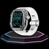 1 e0643bb0 e517 47d8 9707 b034c7dedf53 Apple Watch Ultra Case 49MM - CRYSTAL Pro Silver Series Eclipse | Crystal Frost Rubber