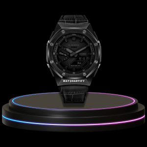 1 f92594f5 17b6 453e bc77 b46bdb684434 G-SHOCK Casio GA2100 | SPORT Series Midnight Black Mod Midnight Black Dial | Dark Leather
