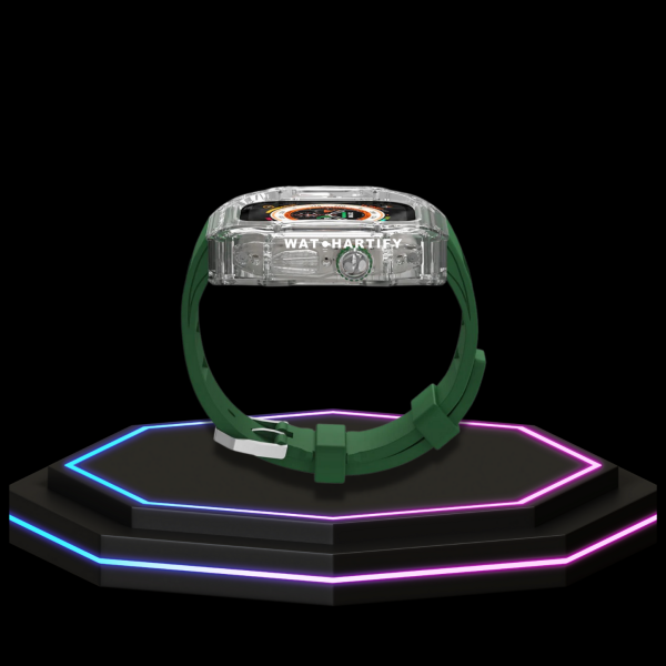 207 c003eba6 4a62 4251 af2d d0de4730815d Apple Watch Ultra Case 49MM - ICE CUBE Pro Series Deep Green Rubber