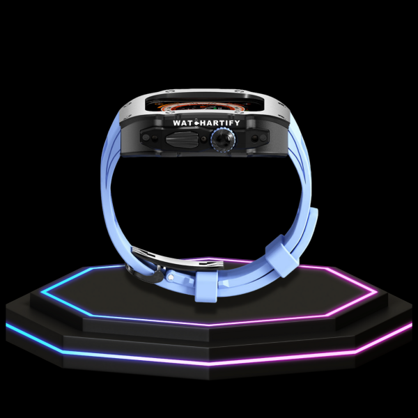 20 9c2efe98 92f8 432e ae72 df6465ddb325 Apple Watch Ultra Case 49MM - Pro Series Captain Dark | Macaron Blue Rubber