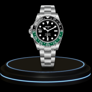 20 f525e0a7 20ce 4fbd 8ffc 49326842ded3 SEIKO Mod Submariner Collection Midnight Black Dial Black Green Bezel NH35 Movement Silver Stainless Steel Strap