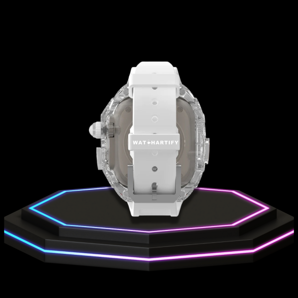211 a66d30bb 5ad4 4987 b5fe 3254f97bf390 Apple Watch Ultra Case 49MM - ICE CUBE Pro Series Snow White Rubber