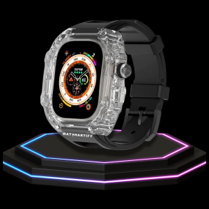 214 e889c228 568d 4f03 af2d f5bd89ba6e32 Apple Watch Ultra Case 49MM - ICE CUBE Pro Series Midnight Rubber