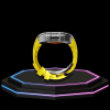 221 Apple Watch Case 44MM - Crystal TITAN Series Dark | Lemon Yellow Rubber