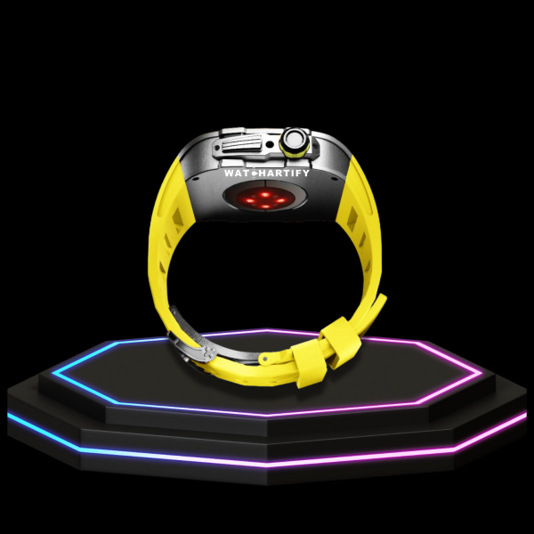 223 99e32ff7 1ac7 4f15 9f56 e536c08815a1 Apple Watch Case 45MM - Crystal TITAN Series Dark | Lemon Yellow Rubber