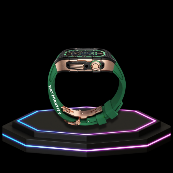 226 6790a684 c5da 4411 abe4 1d7c4c206d24 Apple Watch Case 45MM - OYAMA Series Royal Titan | Lime Green Rubber