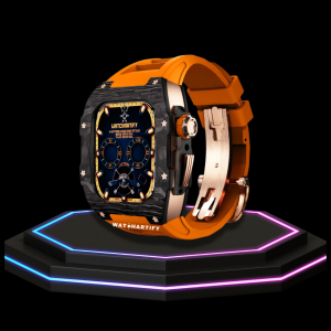 228 b671f72d 11e6 42ab 8ae0 3fb5b0cc1620 Apple Watch Case 45MM - OYAMA Series Royal Titan | Sunset Rubber