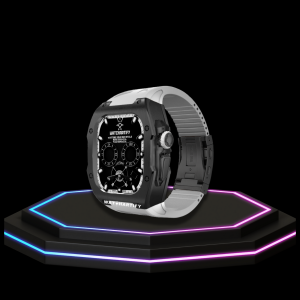 22 4838f270 c6b8 4af5 a616 d4baf1e7c8d2 Apple Watch Ultra Case 49MM - TITAN Pro Series Dark Titan | Snow White Rubber