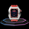 233 778c99f6 2923 44d8 9312 a40b26e79593 Apple Watch Case 45MM - TITAN Series Silver Titanium | Red Rubber