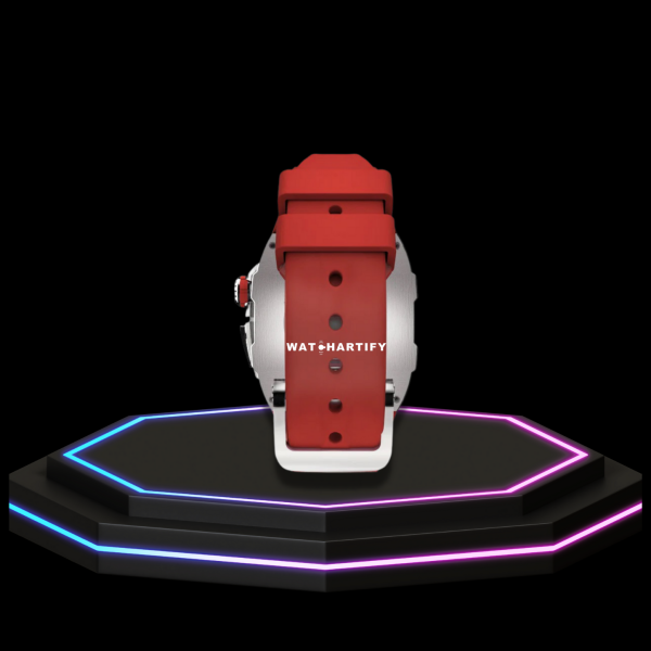235 b9884711 43d5 497d 8ecf 42f016713a1a Apple Watch Case 45MM - TITAN Series Silver Titanium | Red Rubber