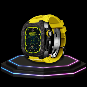 235 f76b7540 9c1c 4da7 a36a 05dddf5929c2 Apple Watch Case 45MM - OYAMA Series Dark Titan | Lemon Yellow Rubber