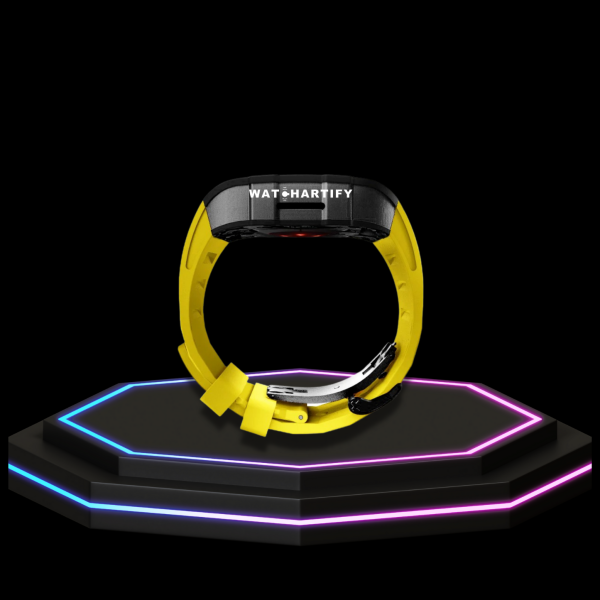 237 0bbabb37 8bdc 4c3f 911e 061671f8feaf Apple Watch Case 44MM - OYAMA Series Dark Titan | Lemon Yellow Rubber