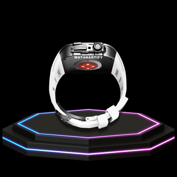 237 0d75a008 140a 461b 801f 1326e6fffc2c Apple Watch Case 45MM - Crystal TITAN Series Dark | Snow White Rubber