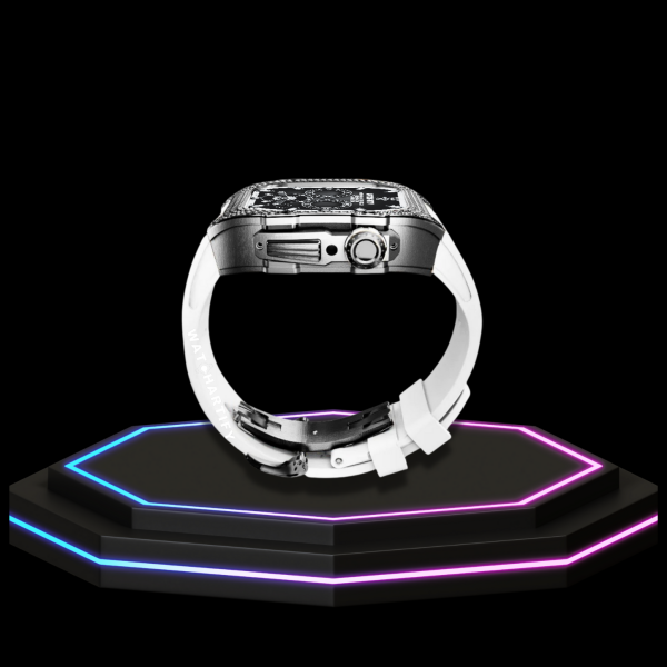238 f3e846fc 7348 47dd aa5c 8b408fe8ad60 Apple Watch Case 45MM - Crystal TITAN Series Dark | Snow White Rubber