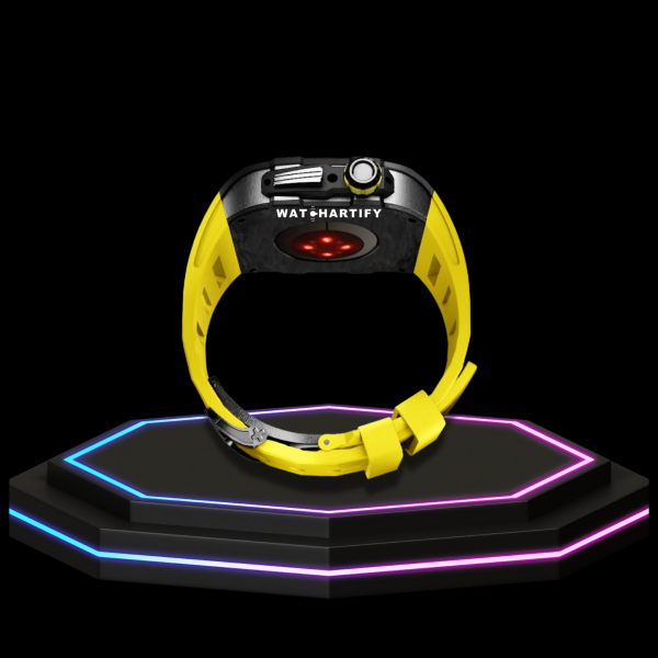 239 b8de826e 8012 403a 879f 3dd6fe606ca2 Apple Watch Case 44MM - OYAMA Series Dark Titan | Lemon Yellow Rubber