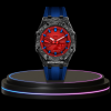 G-SHOCK Casio GA2100 | CARBON FIBER Series Carbon Fiber Mod Diablo Red Dial | Blue Rubber